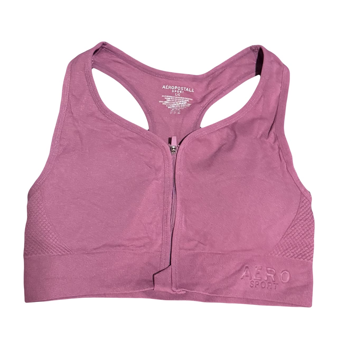 TOP DEPORTIVO AEROPOSTALE MORADO TALLA M